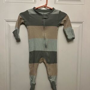 Honest Kids Striped Footie Pajama